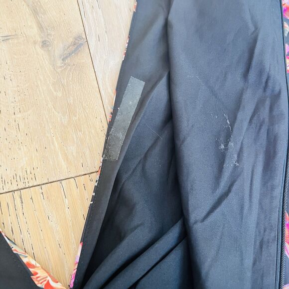 Runway The Label Mini Dress Small Black Floral Long Sleeve V Neck RNWY Aysa Club - Picture 15 of 16